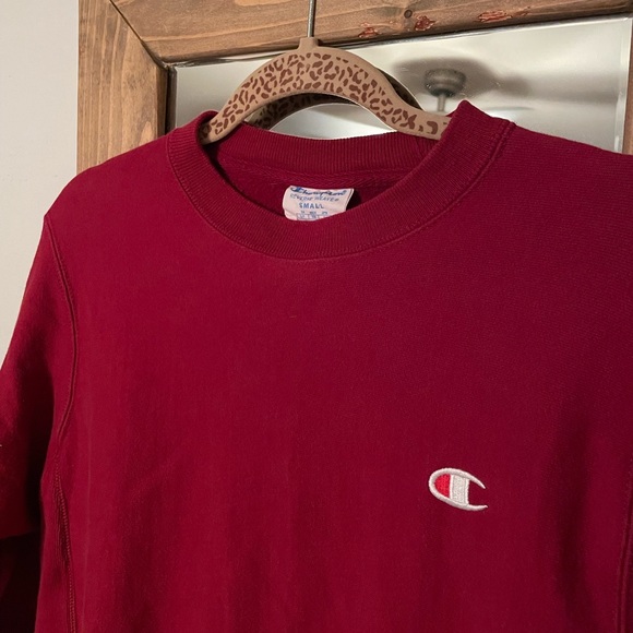 Champion red crewneck sweatshirt reverse weave size small - Picture 3 of 9